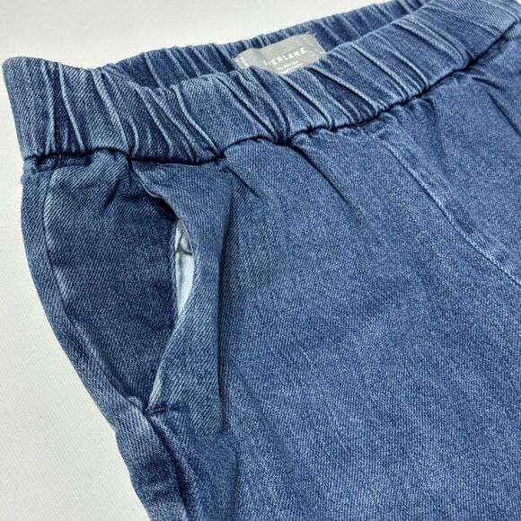 Everlane The Easy Jean Wide Leg Crop High Rise Elastic Waist Women Size 2 (J3) - Picture 5 of 12